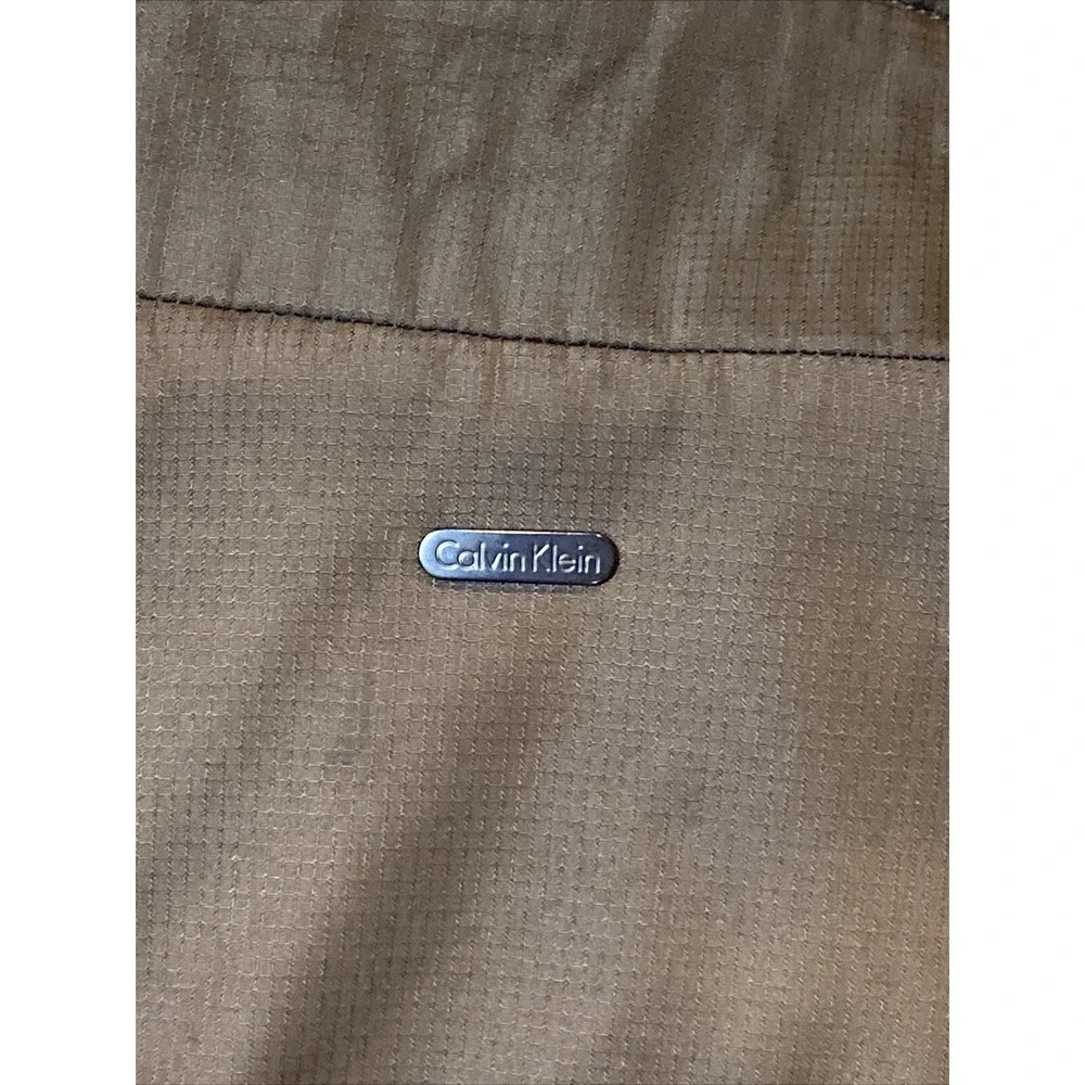 Calvin Klein Mens Ski Bomber Jacket Medium Brown - Picture 11 of 16